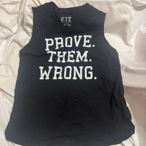 Women's Black Motivational Muscle Tee